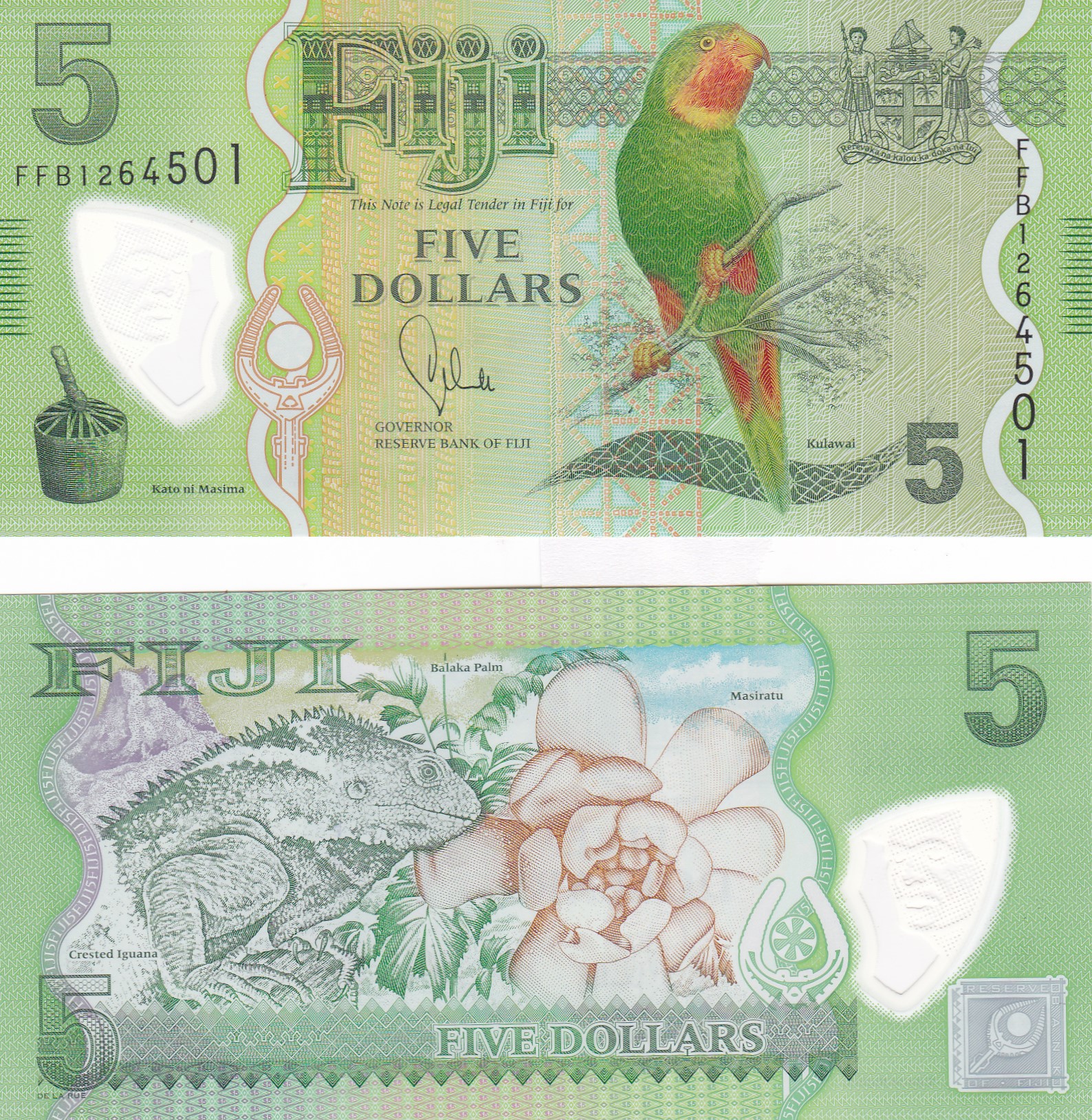 Fiji #115  5 Dollars